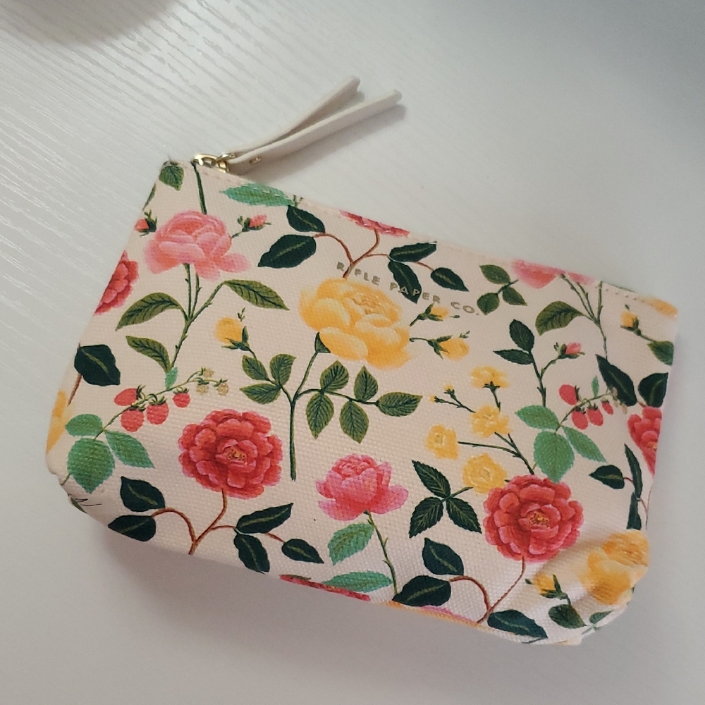 Rifle Paper Co. Rose & Yellow Garden Cosmetic Pouch